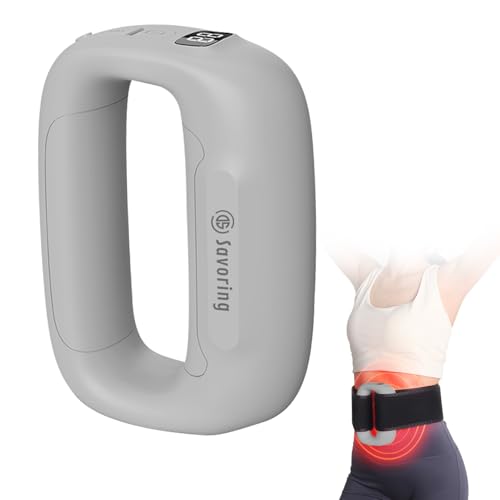 Multifunctional Full-Body Fascia Ring Massager 3 Modes & 6 Intensities Deep Tissue Vibration Hands-Free Electric Massage Ring for Muscle Recovery & Relaxation Gift for Athletes & Office Workers