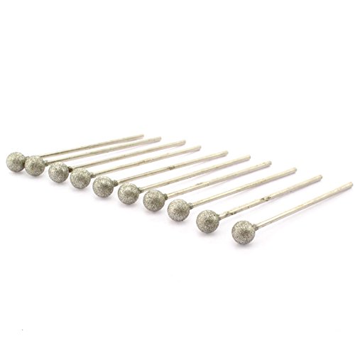 Fresas diamantadas bola 10mm pack 10 piezas miniatura 3