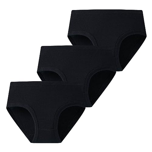 Generic Toddler Underwear Little Girl Cotton Knit Brief, Hipster, Teen Girls Seamless Pantie𝐬 Solid Color Pack of 3