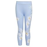 adidas Girls' Little AEROREADY Daisy Blur 7/8 Tights Leggings, Blue Dawn, 6X