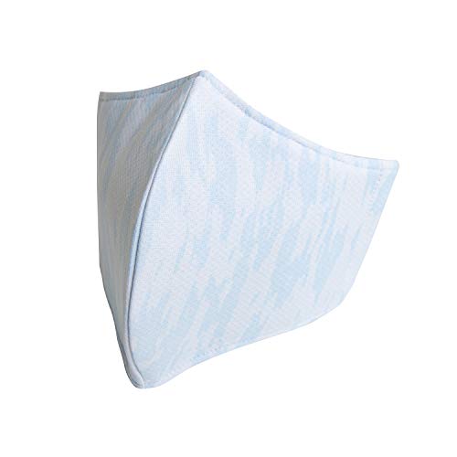 レワード AC113 スカイブルー L 日本製 秋冬用 凄暖マスク 中綿 不織布入り5層構造 顔半分を覆える大きいサイズ 野球ユニフォームメーカーが作った洗える立体布マスク 裏素材 保温 暖か 国内生産