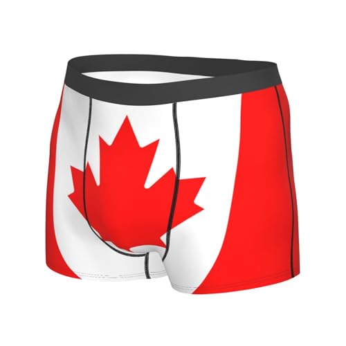 WURTON Canadian flag Print Men's Boxer Briefs Trunks Underwear Athletic Underwear Moisture-Wicking Performance2