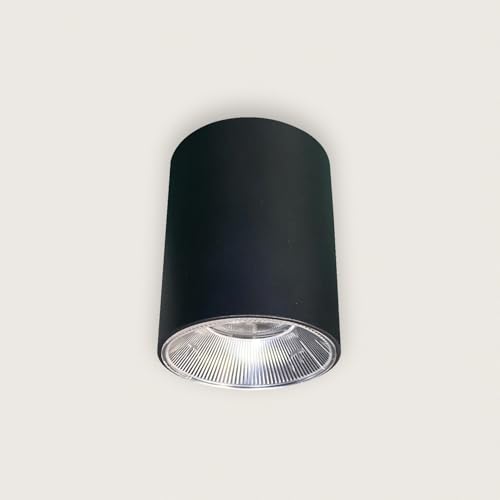 LEDKIA LIGHTING Aplique de Techo LED 30W Aluminio Temperatura de Color Seleccionable (Blanco Frío, Neutro, Cálido) Syrah 2700K - 4000K Negro CCT