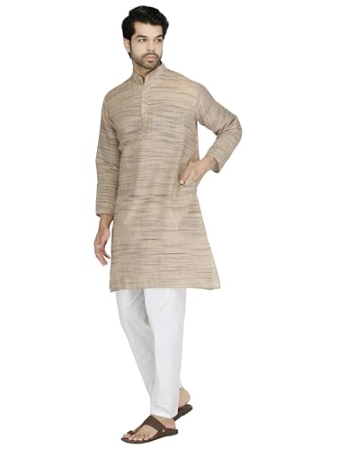 Image of Men's Khadie Cotton Relaxed Straight Kurta