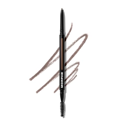 Morphe Micro Dual Eyebrow Pencil - Dual-Ended Brow Pencil Featuring a Retractable, Ultra-Precise,...