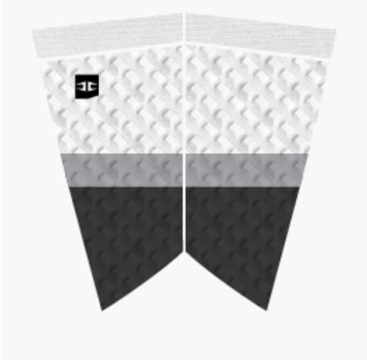 HURRICANE - Almohadilla de Agarre para Tabla de Surf, Negro/Gris/Blanco