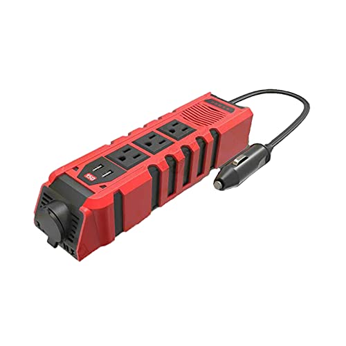 Neptune Power Products 150W Car Power Inverter DC 12V to 110V AC Converter with 3 Charger Outlets and Dual 2.4A USB Ports Cigarette Lighter Socket Adapter (1 Inverter) Neptune Power Products 150W Car Power Inverter DC 12V to 110V AC Converter with 3 Charger Outlets and Dual 2.4A USB Ports Cigarette Lighter Socket Adapter (1 Inverter)