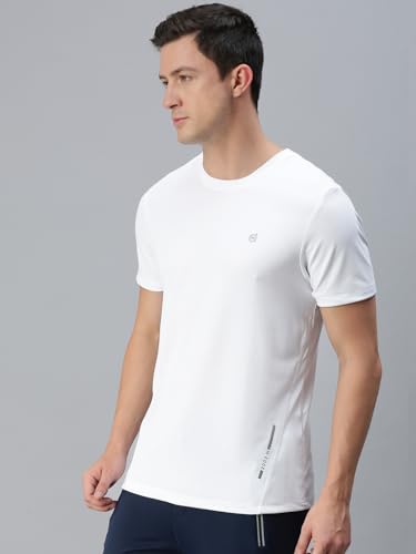 Image of Macroman M-Series Active Tee for Men in Ultra-Light Polyester Mesh, Sweat-Wicking & UV-Protected Full Sleeve T-Shirt for Performance & Style