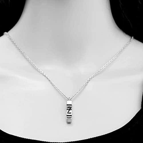Jude Jewelers Stainless Steel Pill Capsule Style XANAX ID Bar Classic Plain Cocktail Party Statement Pendant Necklace3