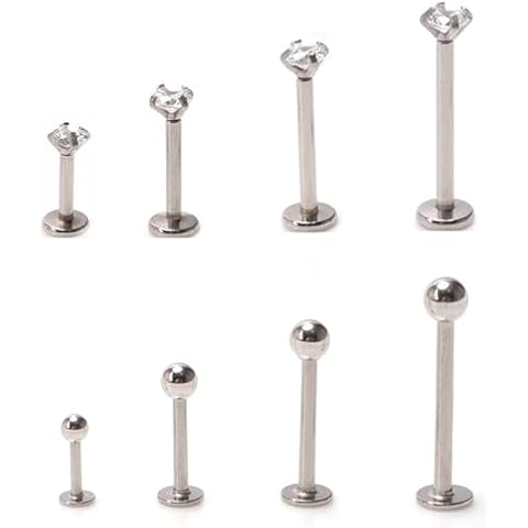 VANANA 8-Piece Labret Lip Stud Set Cover