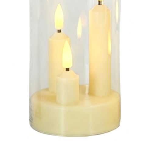 Velas a pilas con control remoto y luces LED parpadeantes para decoracion 6