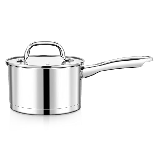 Joyfair Edelstahl-Kochtopf mit Deckel, Größe 2