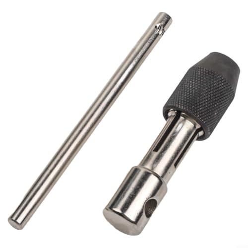 Lecreatekit Llave de trinquete con mango en T para herramientas de fontanería de acero al carbono M3-M8, espacios reducidos (M6-M12)