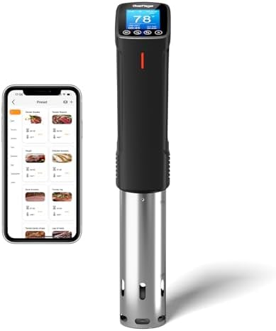 Wifi Sous Vide Cooker, Sous Vide Machine 1000 Wattts Sous-Vide Im...
