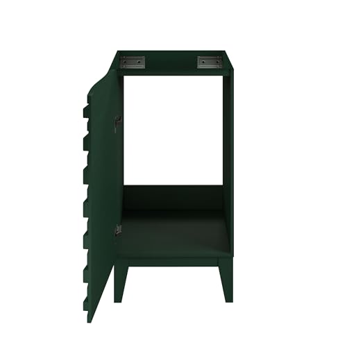 Image of Swiss Madison Cascade 18 inch Freestanding Bathroom Vanity Cabinet Without Top in Green Oak