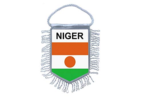 Akachafactory Fanion Mini Drapeau Pays Voiture Decoration Niger Nigerien
