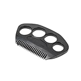 The Fur Hero, Pet hair comb - Skin Friendly Dog and Cat hair brush for Shedding with an embedded razor blade makes Pet Grooming easy, dog and cat accessories, Black
