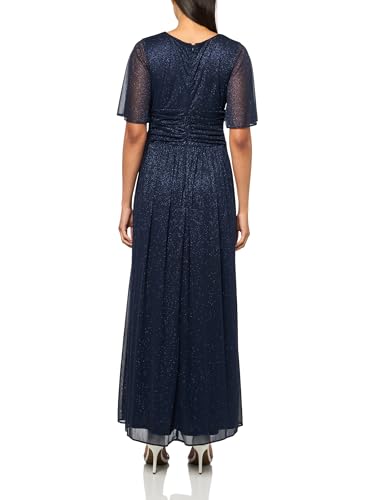 Image of S.L. Fashions Women's Long A-line Mother of The Bride Dress with Ruched Waist (Petite and Regular Sizes)