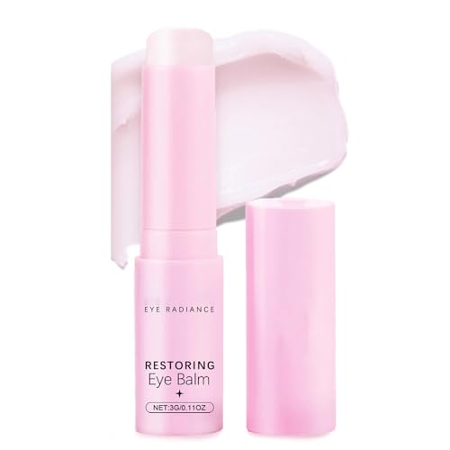 Under Eye Brightener Balm Stick,Eye Cream for Dark Circles,Powderful Under Lip Balm Stick with Niacinamide,Fade Fine lines & Dark Circle & Puffy,Eye Bag & Wrinkle, Moisturiser for Womn&Men