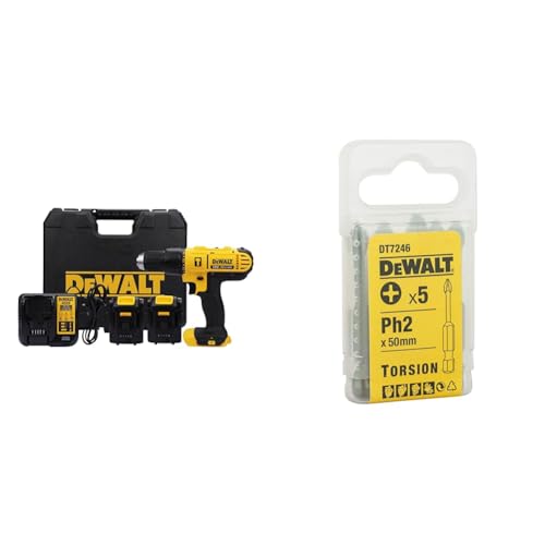 Image of DEWALT DCD776S2 18V 13mm XR Lithium-Ion Cordless Hammer Drill Machine /Driver with 2x1.5 Ah Batteries