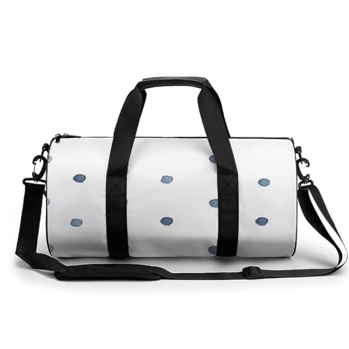 Sac de sport gym Points Bleus duffel bag 45x23x23cm compact pour weekend et randonnée