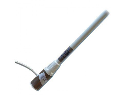 C-02010 Antenne VHF de 1,5 m avec attelle en Acier Inoxydable, 3 DB 50 Ohm, câble de 5 mètres en Fibre de Verre