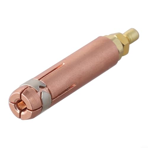 Portabrocas para soplete de soldadura de perno de descarga de condensador, compatible con soldadores de pernos /M5/M6/M8, pinza de soldadura de cobre, 43,05 mm de longitud, 1 paquete