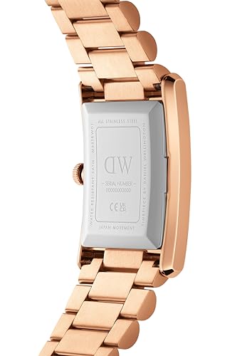 Image of Daniel Wellington Bound 35x24mm Guilloche Silver - Men Watch Stainless Steel Leather Strap Watch