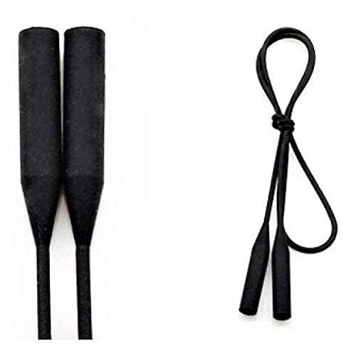 ADD GEARADD GEAR Silicone Eyeglasses Neck Strap Sunglasses Retainer Goggle Band Sports Eye wear Holder (Black)