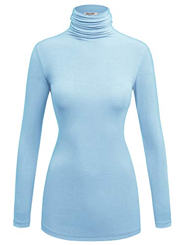 LL WSK1030 Womens Long Sleeve Bed Turtleneck Pullover