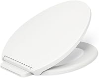 Kohler Glissade K-27331-0 Quiet Close Elongated Toilet Seat with ReadyLatch Grip-Tight Hardware, White