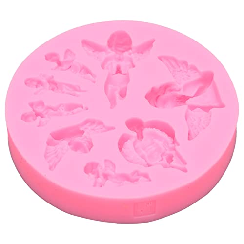 Molde de silicona en forma de ángel para decoración de pasteles miniatura 3
