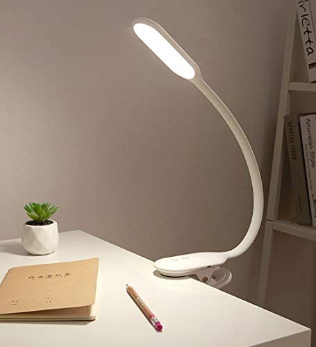 YOUKOYI Lámpara Escritorio LED, Lámpara de Lectura Recargable con USB, 40 LED con 2 Modos de Luz - 360 u00b0 Flexible Lampara Libro, Control Táctil, para Estudiar, Trabajar, tableta, habitación, viaje