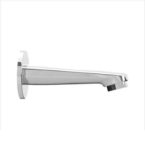 Image of Coral Brass Bath Tub Spout with Wall Flange for Bathtubs | Faucet for Bathtubs | Wall Mount | Tap with 1 Wall Flange| Chrome Plated| Modern Design| 10 Years Warranty