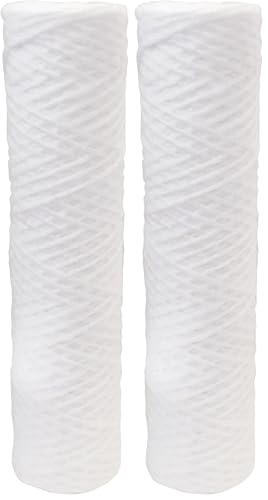 Aquawater - 104190 - Cartucho recubierto de 5 micras - 6 meses - aguas arriba de un filtro activo de carbono o polifosfato - 0.260 kg - Bobinée (Paquete de 2)