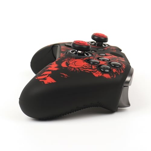 Image of Tiger Controller Skin Compatible with Xbox Elite Series 2 Core Wireless Controller, RALAN Protector Case, Customised Thumb Grips Cap