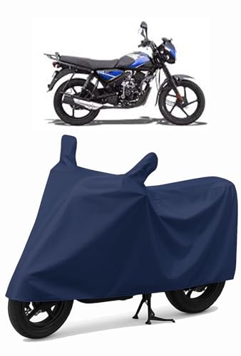 Image of Shield Heavy Duty Bike Cover for Bajaj CT 110 | All-Season, Tear-Proof Fabric | with Side Mirror Pocket & Buckle Belt