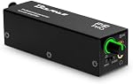 P2 USB C Amplificateur de moniteur d'oreille portable, ampli casque avec XLR et TRS Entrée 3.5mm Sortie, amplificateur casque avec interrupteur stéréo/mono pour clavier, drummers, guitare (Single Channel-Black)