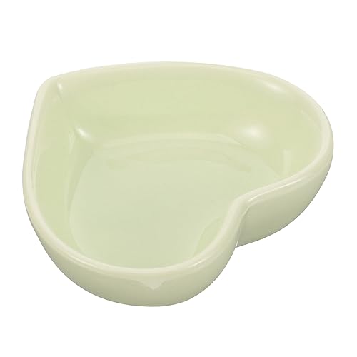 SUPVOX Heart Shaped Ceramic Pet Bowl for Hamsters Chinchillas and Animals Non Tip Design Compact for Food and Water Feeding Hamster Accessory for Daily