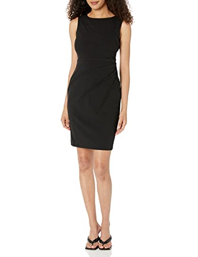 DKNY Women's Dresses Sleeveless Fitted Cocktail Sheath Dress, Black,12