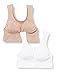 Produktbild bellycloud Damen Model-up Bustier BH mit voller Abdeckung, schwarz/weiß, XL (2er Pack)