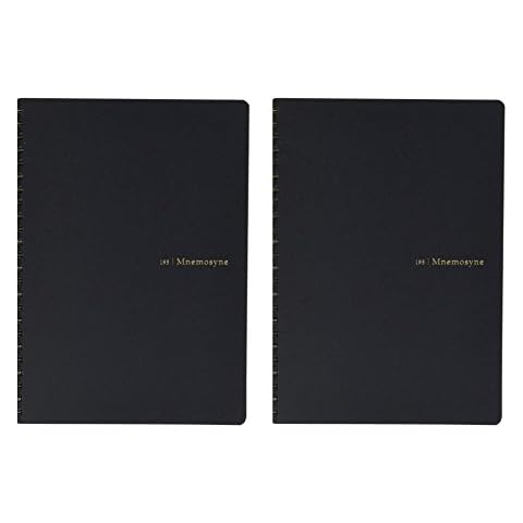 Maruman Mnemosyne Special Memo Notepad - A5 (5.8" X 8.3") - 7 mm Rule Divisions - 24 Lines X 80 Sheets (Pack of 2) Cover