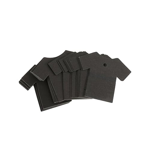 SOPOTUTU 100個 クラフト紙の下げ札 クラフト紙の空白タグ ぶら下げラベル