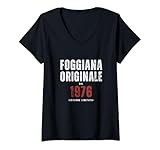 Photo Gallery donna 1976 compleanno foggiana donna maglia divertente foggia maglietta con collo a v Photo Gallery donna 1976 compleanno foggiana donna maglia divertente foggia maglietta con collo a v