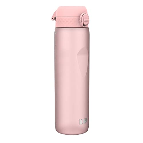 Ion8 1 Litre Water Bottle, Leak Proof, Flip Lid, Carry Handle, Rapid Hydration, Dishwasher Safe, BPA Free, Contoured Grip