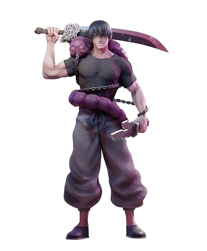 MABAIUDE Fushiguro Toji Figure Statue JJK Figure Model, 22cm Standing Pose Anime Action Figure JJK Fushiguro Toji Statue Handmade Collectible Desktop Decoration Gifts for Fans