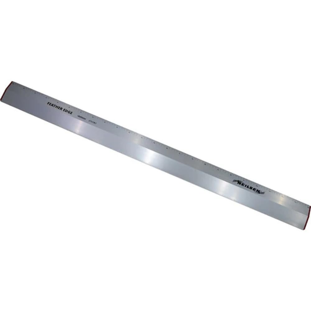 Neilsen Silver Ct5786 1200Mm Plastering Feather Edge- Built: Aluminium | Straight Edge | Ideal For Surface, Finishing, Ruling & Cutting