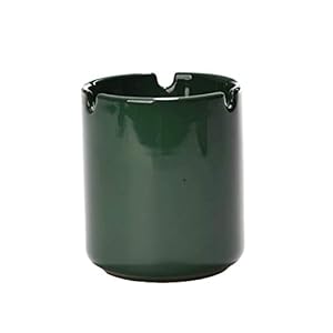 Asbakje Creative Fashion grote kristallen glazen asbak Personality aardewerk asbak voor Buiten Binnen (Color : Green)