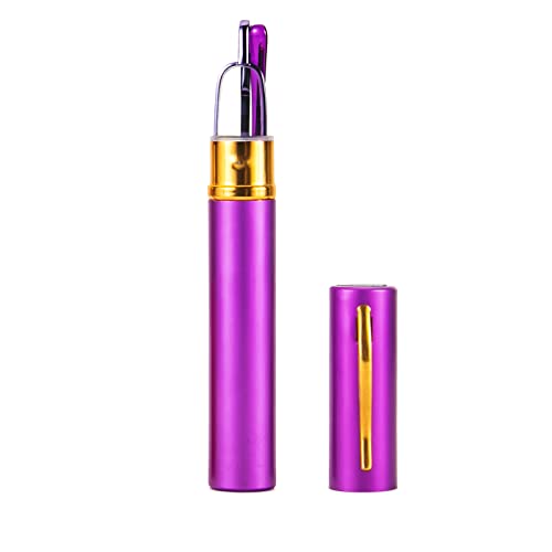 KoKoBin Mini Slim Reading Glasses Spring Hinge Metal Reading Aid Unisex with Case (Purple, +2.0) - Image 3