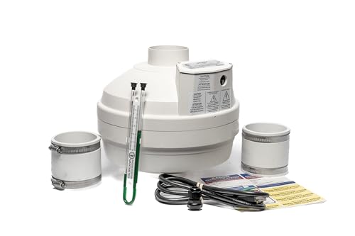 Image of Festa AMG Eagle Radon Fan - 3 inch Installation Kit - Quiet and Energy Efficient Radon Mitigation Inline Fans - High Performance 3 inch Duct Fan